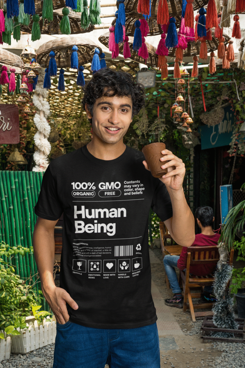 100% Organic Human Being T-Shirt – Regular Fit - Image 2