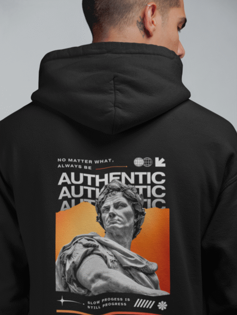 Authenticity Statement Hoodie – "Always Be Authentic"